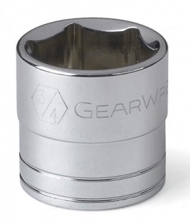 GearWrench 80358 &amp;frac38;&amp;quot; Drive 6-Point Standard SAE Socket, &amp;frac34;&amp;quot;-