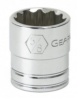 GearWrench 80500D &amp;frac38;&amp;quot; Drive 12-Point Standard SAE Socket, &amp;frac12;&amp;quot;-