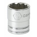 GearWrench 80501 &amp;frac38;&amp;quot; Drive 12-Point Standard SAE Socket, &lt;sup&gt;9&lt;/sup&gt;&amp;frasl;&lt;sub&gt;16&lt;/sub&gt;&amp;quot;-
