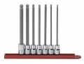 GearWrench 80574 &amp;frac38;&amp;quot; Drive Long Ball End Hex Bit SAE Socket Set, 7-piece-