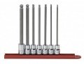 GearWrench 80574 &amp;frac38;&amp;quot; Drive Long Ball End Hex Bit SAE Socket Set, 7-piece-