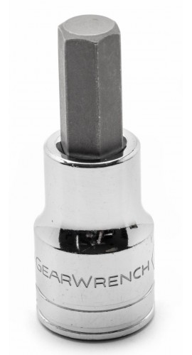 GearWrench 80651 &amp;frac12;&amp;quot; Drive Hex Bit SAE Socket, &lt;sup&gt;5&lt;/sup&gt;&amp;frasl;&lt;sub&gt;16&lt;/sub&gt;&amp;quot;, alloy steel-