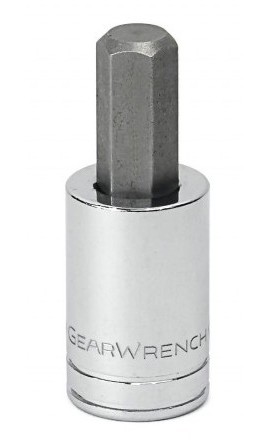GearWrench 80661 &amp;frac12;&amp;quot; Drive Hex Bit Metric Socket, 12 mm-