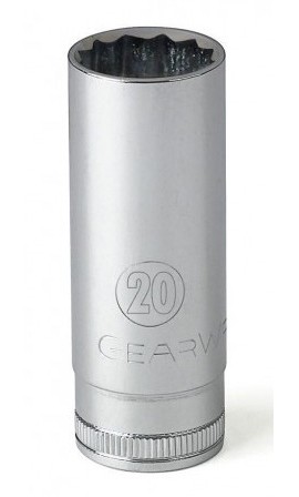GearWrench 80773 &amp;frac12;&amp;quot; Drive 12-Point Deep SAE Socket, &amp;frac12;&amp;quot;-