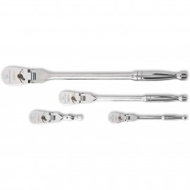 GearWrench 81230P 120XP Flex-Head Ratchet Set, 4-piece, ¼", 3/8" and ½" drive-