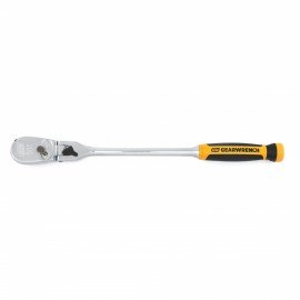 GearWrench 81371T &amp;frac12;&amp;quot; Drive 90 Tooth Dual Material Locking Flex Head Teardrop Ratchet, 17&amp;quot;-
