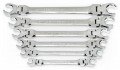 GearWrench 81911D Flex Head Flare Nut Metric Wrench Kit, 0.35 to 0.83&amp;quot;, 6-piece-