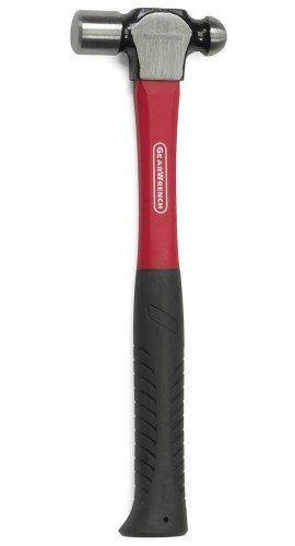 GearWrench 82250 Ball Pein Hammer with Fiberglass Handle, 8 oz-