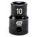 GearWrench 84311N &amp;frac38;&amp;quot; Drive 6-Point Standard Impact Metric Socket, 10 mm-