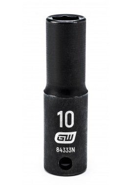 GearWrench 84333N &amp;frac38;&amp;quot; Drive 6-Point Deep Impact Metric Socket, 10 mm-