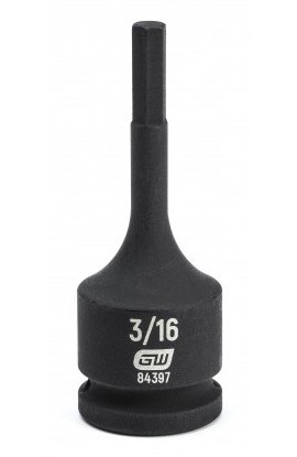 GearWrench 84397 &amp;frac38;&amp;quot; Drive Hex Bit Impact SAE Socket, <sup>3</sup>&amp;frasl;<sub>16</sub>&amp;quot;-
