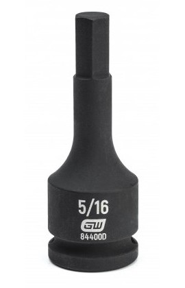 GearWrench 84400D &amp;frac38;&amp;quot; Drive Hex Bit Impact SAE Socket, <sup>5</sup>&amp;frasl;<sub>16</sub>&amp;quot;-