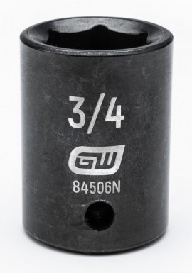 GearWrench 84506N &amp;frac12;&amp;quot; Drive 6-Point Standard Impact SAE Socket, &amp;frac34;&amp;quot;-
