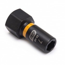GearWrench 84753 &amp;frac14;&amp;quot; Drive Bolt Biter Impact Extraction Socket with 7 mm fastener-