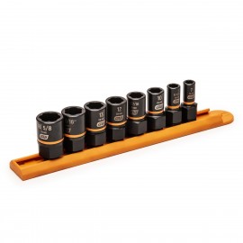 GearWrench 84782 &amp;frac14&amp;quot; and &amp;frac38;&amp;quot; Drive Bolt Biter Impact Extraction Socket Set, 8-pieces-