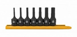 GEARWRENCH 7-teiliges Sechskant-Bit-Steckschlüssel-Set Metrisch – Cr-Mo-Stahl, 4–12 Mm