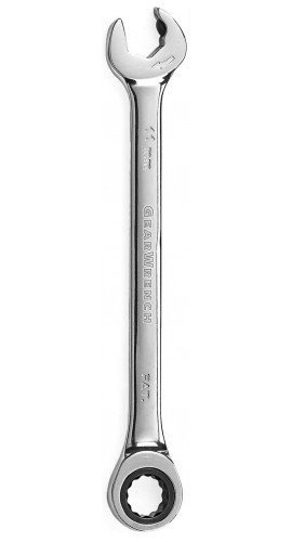 GearWrench 85511 12 Point Open End Ratcheting Combination Wrench, 11mm-