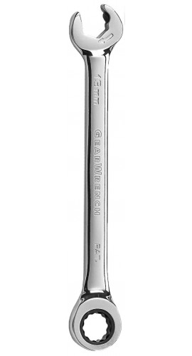 GearWrench 85513 12 Point Open End Ratcheting Combination Wrench,  13mm-