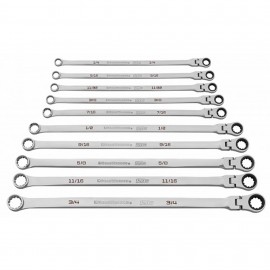 GearWrench 86142 Universal Spline Flex Wrench Set, 10-piece, SAE-