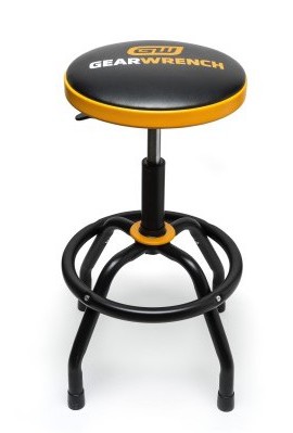 GearWrench 86992 Adjustable Height Swivel Shop Stool, 26 to 31&amp;quot;-
