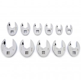 GearWrench 89118 Ratcheting Crowsfoot Set, 3/8" drive, SAE, 11-piece-