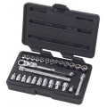 GearWrench 891427 Drive Pass Thru 6 Point Standard SAE/Metric Mechanics Tool Set,  &amp;frac14;&amp;quot;-