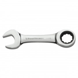 GearWrench 9517D 12 Point Stubby Ratcheting Combination Wrench, 17 mm fastener-