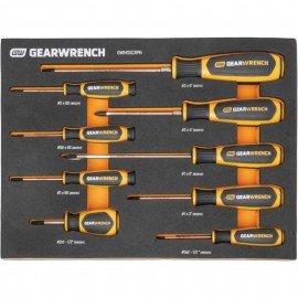 GearWrench GWMSSCRPH Phillips Screwdriver Set, 9-piece, in Foam Storage Tray-