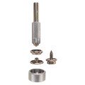 General Tools 1267 Screw Snap Fastener Kit with 6 sets of screw fasteners and 2-piece setting tool-