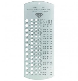 General Tools 15 Drill Bit Gauge for #1 to #60 bits-
