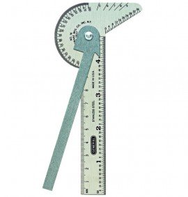 General Tools 16ME ANGLE-IZER&lt;small&gt;&lt;sup&gt;&amp;reg;&lt;/sup&gt;&lt;/small&gt; Pocket-Sized 6-In-1 Multi-Use Ruler/Gauge, stainless steel, 4&amp;quot;-