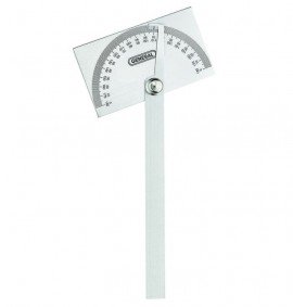 General Tools 17 ANGLE-IZER<small><sup>&amp;reg;</sup></small> Square Head Stainless Steel Angle Protractor, 0 to 180&amp;deg;, 6&amp;quot; arm-