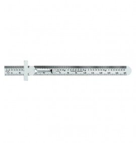 General Tools 300ME Precision Flexible Ruler with 64th&amp;quot; graduations, stainless steel, 6&amp;quot;/150 mm-