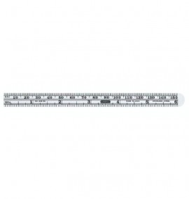 General Tools 305ME Precision Flexible Ruler with 16th&amp;quot; graduations, stainless steel, 6&amp;quot;/150 mm-