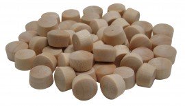General Tools 316038 3/8" Hardwood Round Head Plugs, 50-packs-