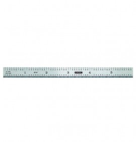 General Tools 676 Precision Ruler with 4R graduations, rigid steel, 6&amp;quot;-