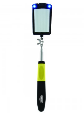General Tools 80560 Lighted Rectangular Inspection Mirror with an extending arm up to 33"-
