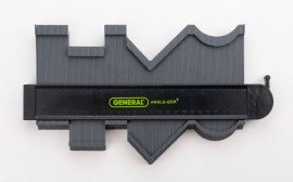 General Tools 834X ANGLE-IZER&amp;reg; Locking Contour Gauge with extra long pins and profile gauge-