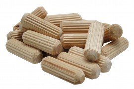 General Tools 840038 Fluted Hardwood Dowel Pins, 3/8&quot;, FSC compliant, 35-pack-