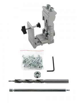 General Tools 854 Adjustable Pocket Hole Jig Kit with a 3/8&quot; drill bit diameter-