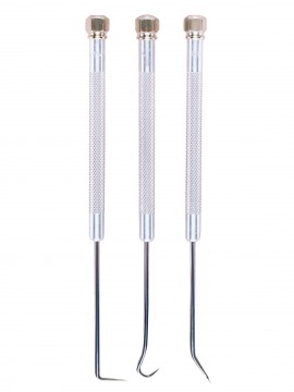 General Tools 862 Three-piece Probe Set with extra-long aluminum body and knurled grip-