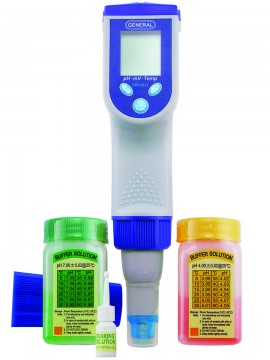 General Tools DPH7011 Calibratable pH Meter, 32 to 194°F-