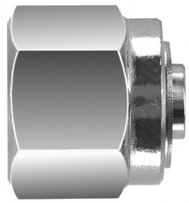 BI-Lok DBA Plug, &amp;frac14;&amp;quot; tube OD, &lt;sup&gt;9&lt;/sup&gt;&amp;frasl;&lt;sub&gt;16&lt;/sub&gt;&amp;quot; tube nut-