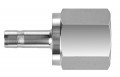 BI-Lok DHC Tube Stub to Female NPT Adapter, &amp;frac18;&amp;quot; A tube OD, &amp;frac18;&amp;quot; T NPT-