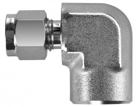 BI-Lok DLF Female NPT Elbow, &amp;frac38;&amp;quot; A tube OD, &amp;frac18;&amp;quot; T NPT-