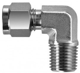 BI-Lok DLN Male NPT Elbow, &amp;frac38;&amp;quot; A tube OD, &amp;frac38;&amp;quot; T NPT-