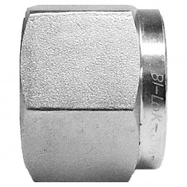 BI-Lok DNA Nut, &amp;frac12;&amp;quot; A tube OD, 316 stainless steel-