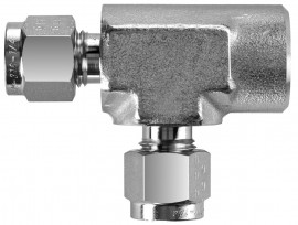 BI-Lok DTF Female NPT Run Tee, &amp;frac14;&amp;quot; A tube OD, &amp;frac14;&amp;quot; T NPT-