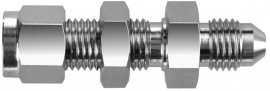 BI-Lok DUE Bulkhead AN 37° Flare Union, &amp;frac14;&amp;quot; A tube OD, &amp;frac14;&amp;quot; AN tube size-