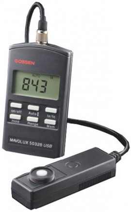 Gossen Metrawatt Mavolux 5032B High Precision Lux Meter, Class B-